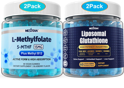 Gomitas Nextdia L-Metilfolato y Metil B12 frasco principal