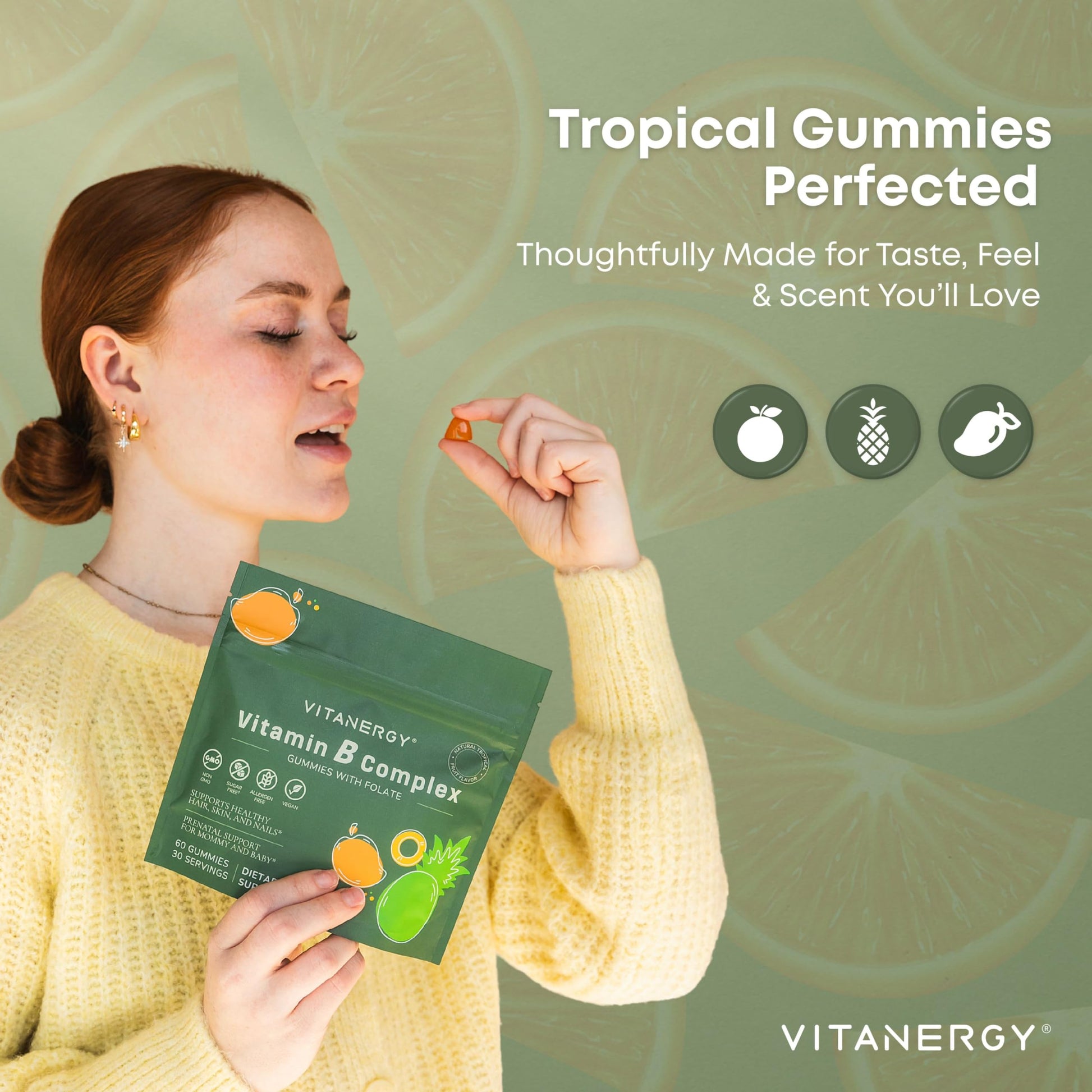 Gomitas no transgénicas y veganas Vitanergy complejo B