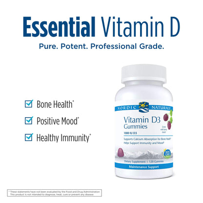 Gomitas Nordic Naturals con vitamina D3 para apoyo inmune