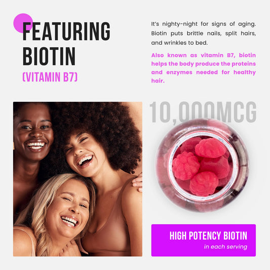 Gomitas NutraChamps Biotina+ para salud beauty