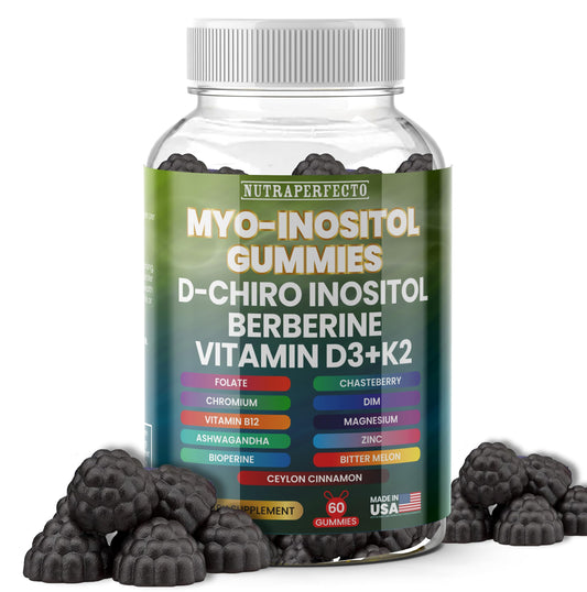 Gomitas NutraPerfecto Inositol sin azúcar apoyo fertilidad femenina