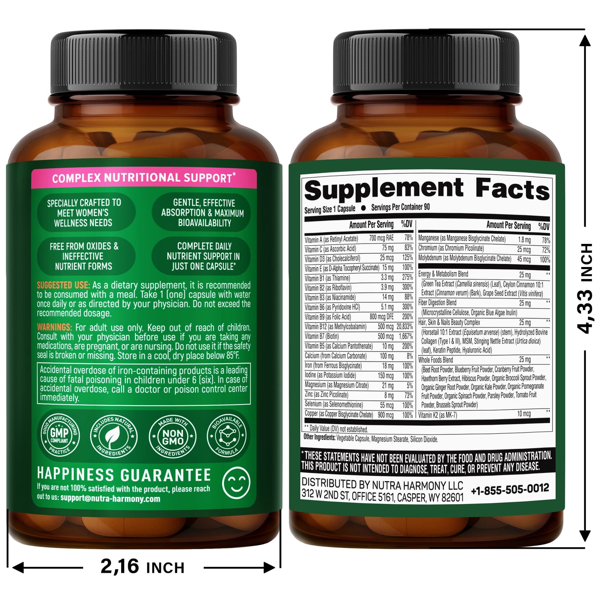 Gomitas nutricionales para mujeres de Nutraharmony
