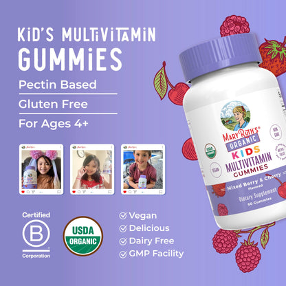 Gomitas nutricionales veganas para niños MaryRuth