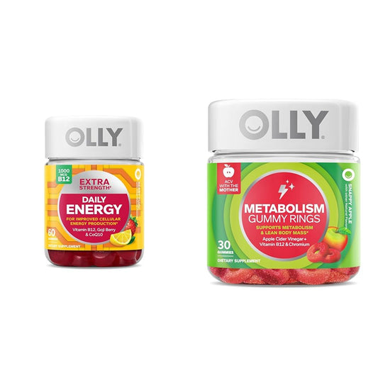 Gomitas OLLY energía extra fuerte sin cafeína sabor berry yuzu 60 ud