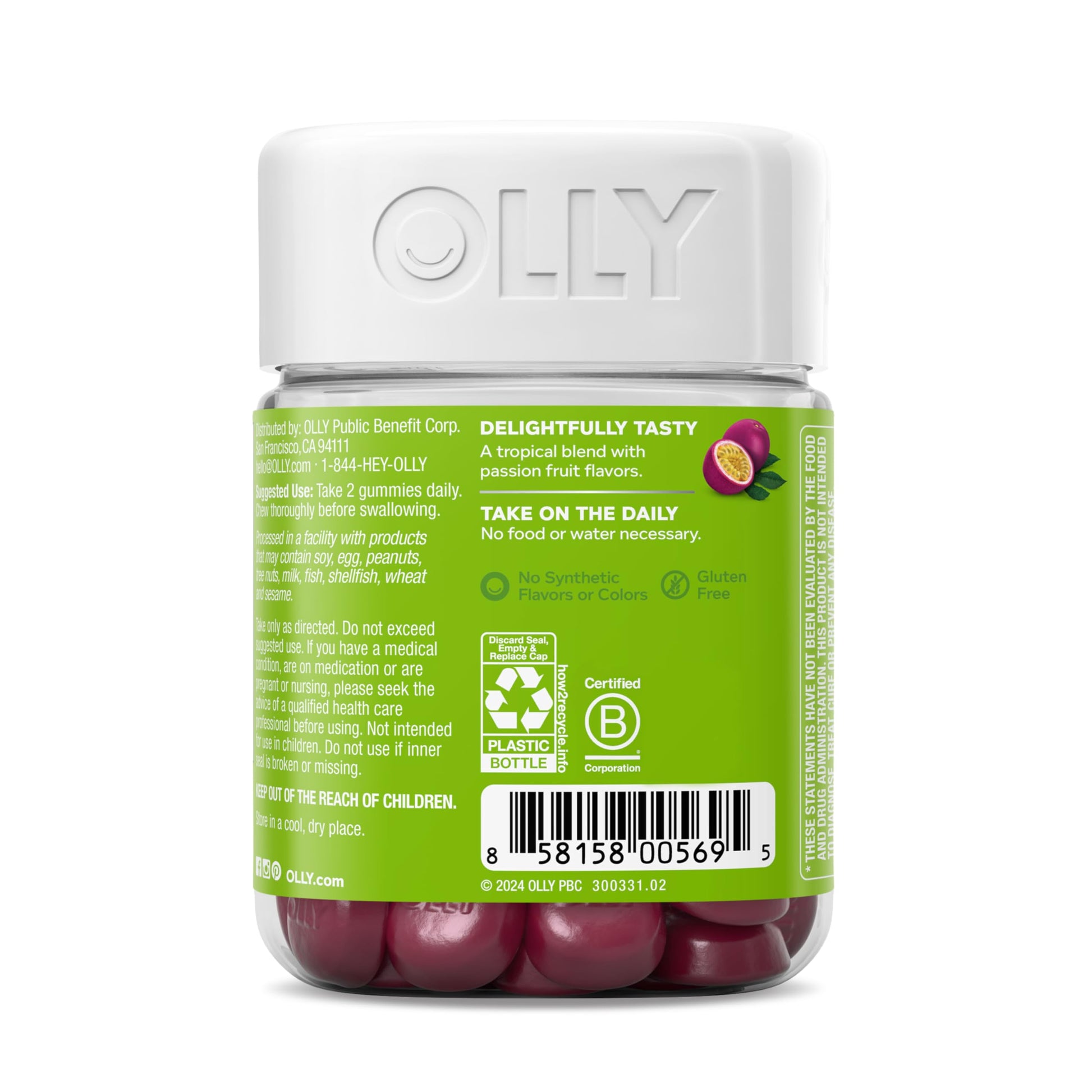 Gomitas OLLY para un estilo de vida activo