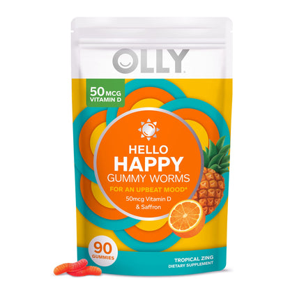 Frasco de gomitas OLLY Extra Strength Daily Energy sin cafeína