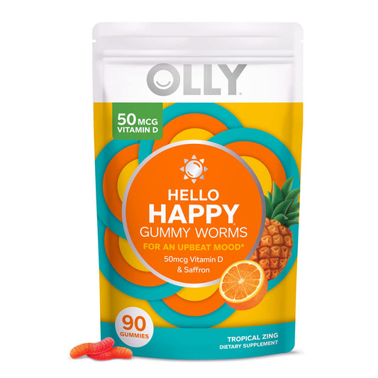 Frasco de gomitas OLLY Extra Strength Daily Energy sin cafeína