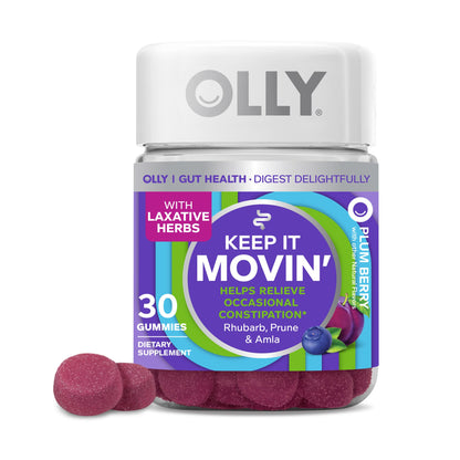 Gomitas OLLY para cabello Healthy Hair y Keep It Movin digestión