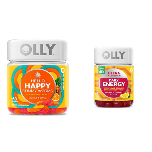 Gomitas OLLY Hello Happy soporte ánimo sabor tropical zing