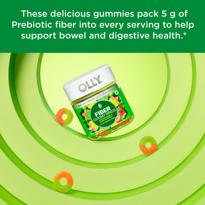 Gomitas OLLY con sabor fresa y sandía para fibra