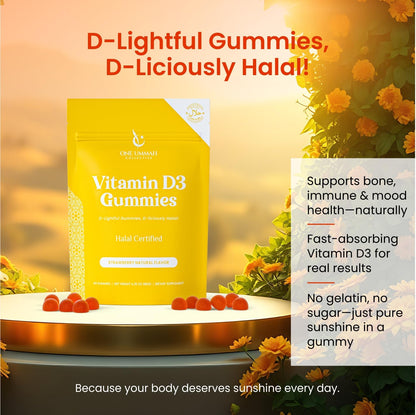 Gomitas One Ummah Vitamina D3 para adultos y niños