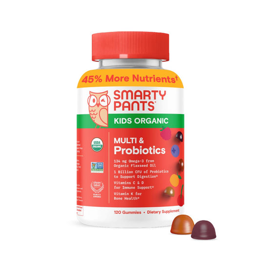 Gomitas orgánicas SmartyPants para niños con probióticos