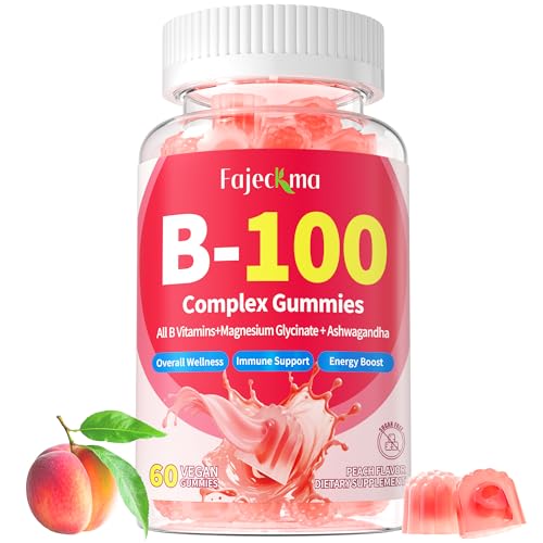 Envase de gomitas orgánicas vitamina B-100 Fajeckma