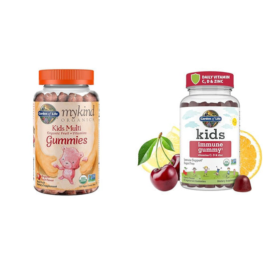 Gomitas orgánicas de vitamina para niños Garden of Life con frutas