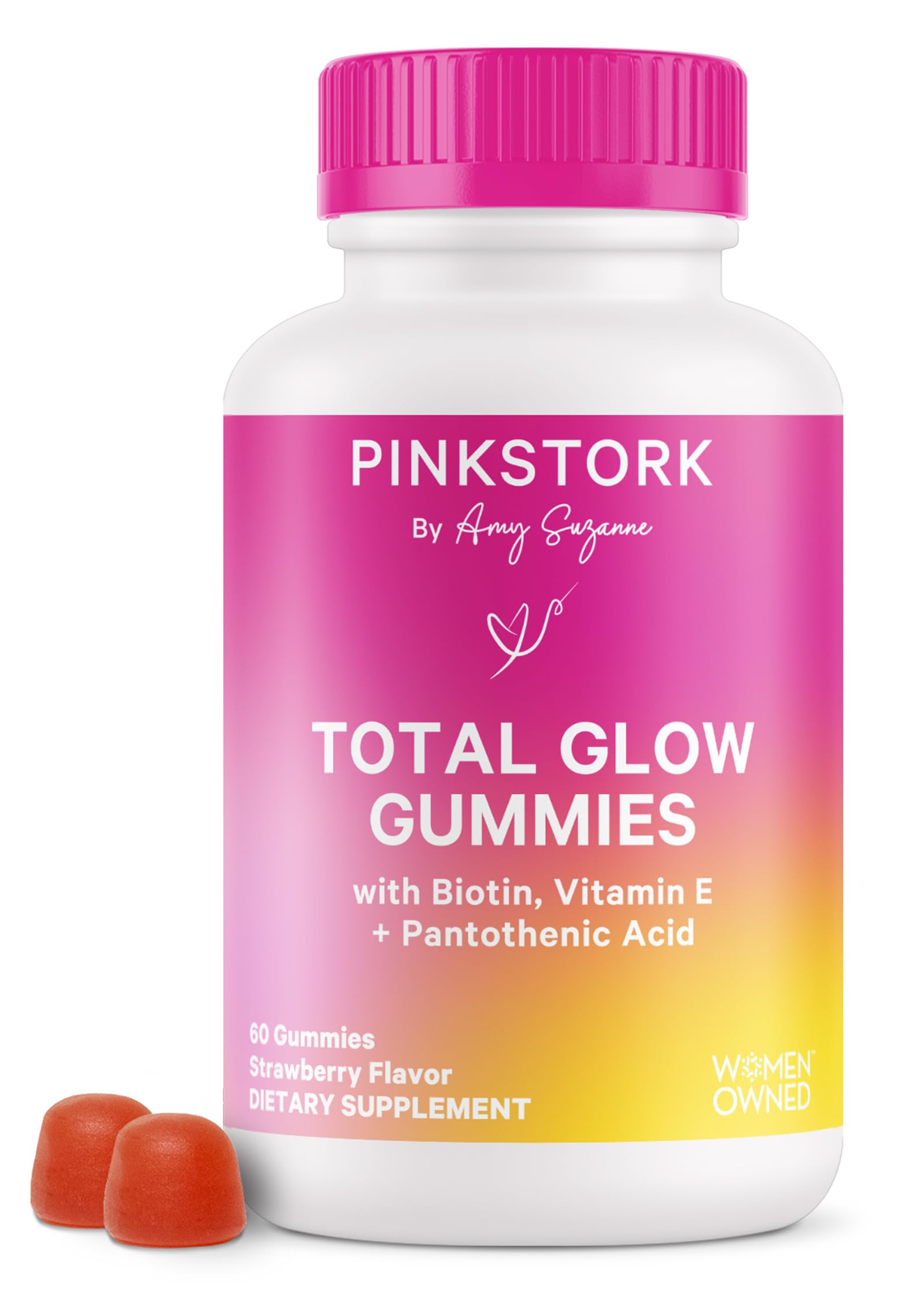 Gomitas Pink Stork Total Glow vitaminas para cabello y piel