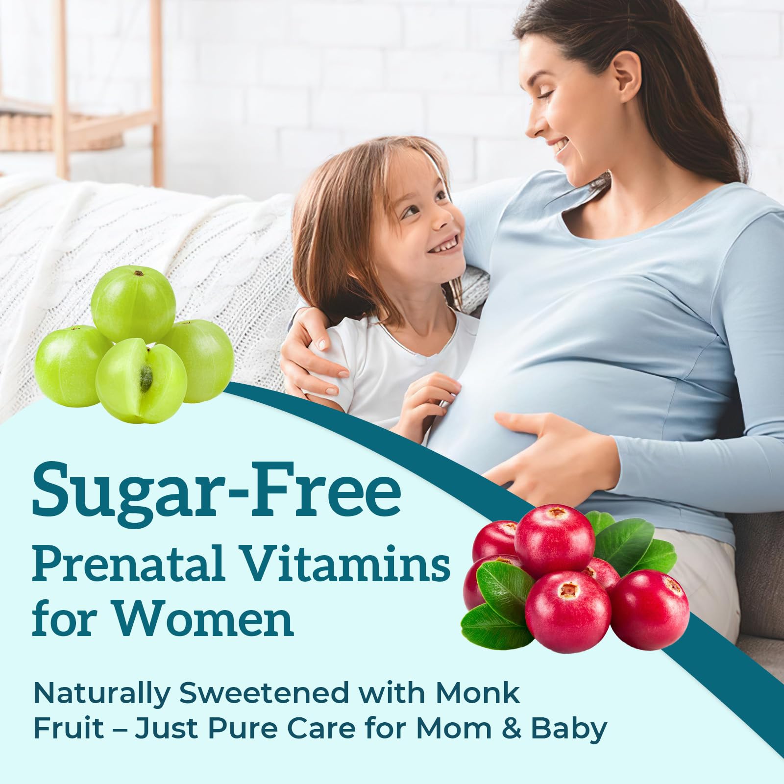 Gomitas prenatales nutricionales para mujeres embarazadas