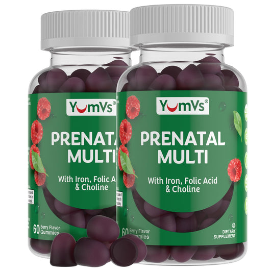 Gomitas prenatales YumVs para mujeres con ácido fólico e hierro