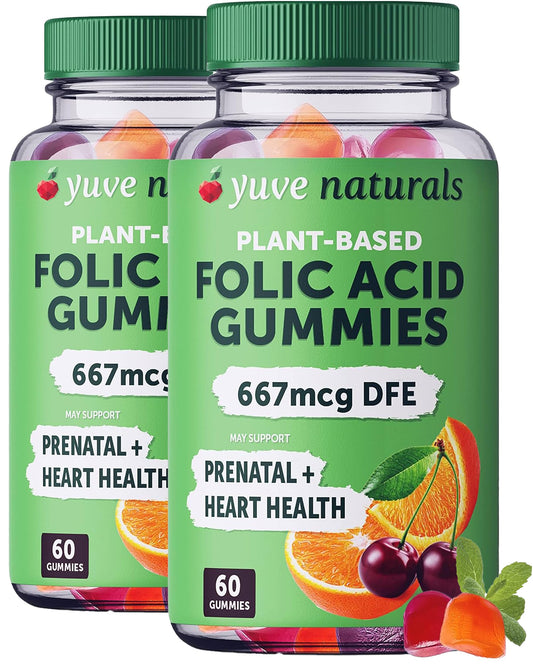 Gomitas prenatales Yuve para mujeres con ácido fólico y vitaminas