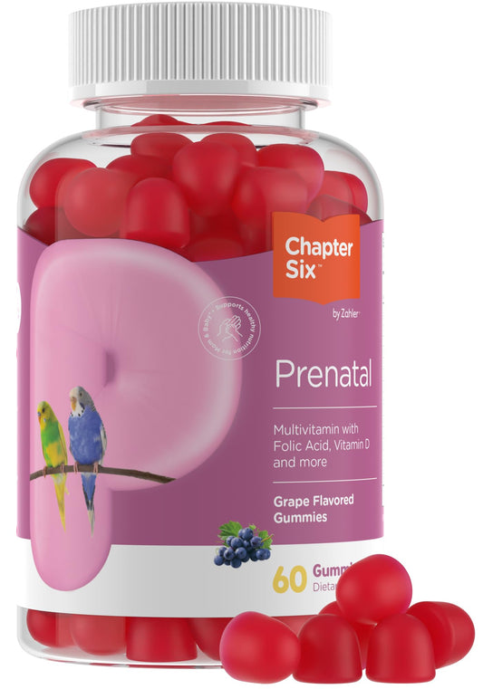 Gomitas prenatales Zahler sabor uva para mujeres embarazadas