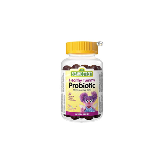 Gomitas probióticas infantiles Webber Naturals Sesame Street sabor bayas