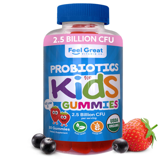 Gomitas probióticas orgánicas para niños