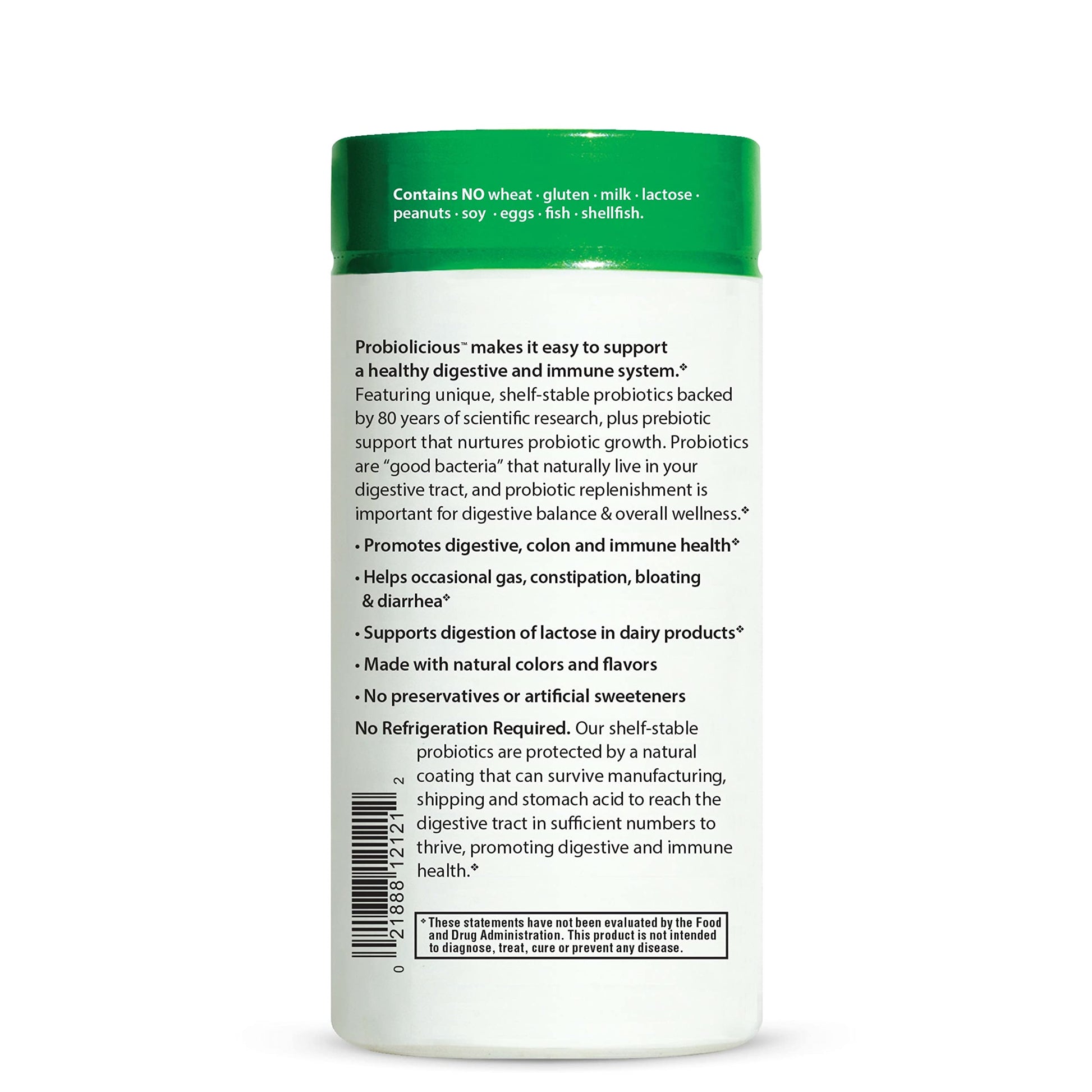 fondo botella de gomitas probiotic rainbow light