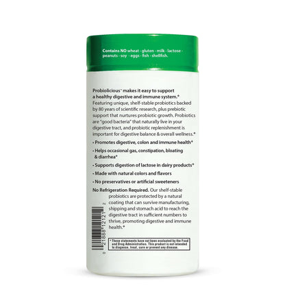 fondo botella de gomitas probiotic rainbow light