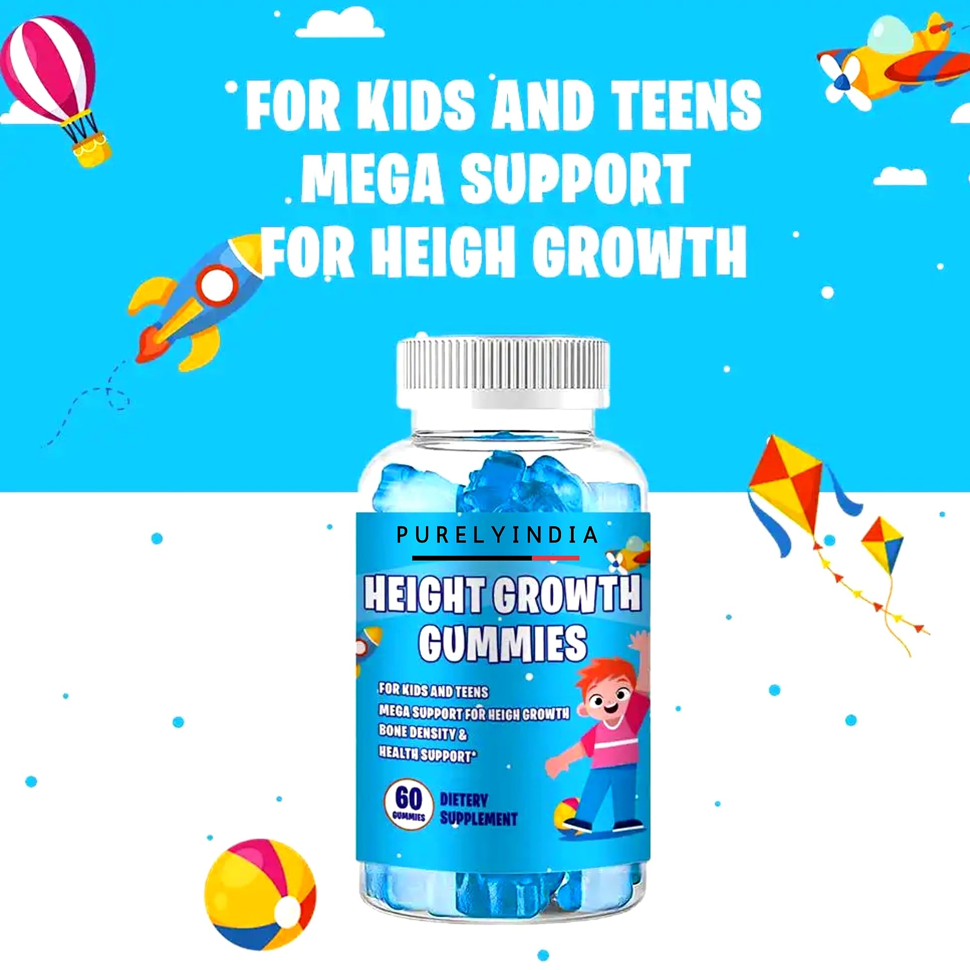 Gomitas Purelyindia para niños y adolescentes con vitaminas