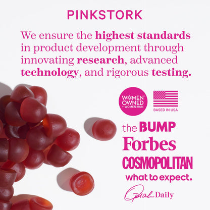 Gomitas sabor berry Pink Stork Total Glow mujer saludable