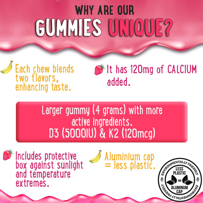 Gomitas saludables veganas con vitaminas y calcio oh my chewy