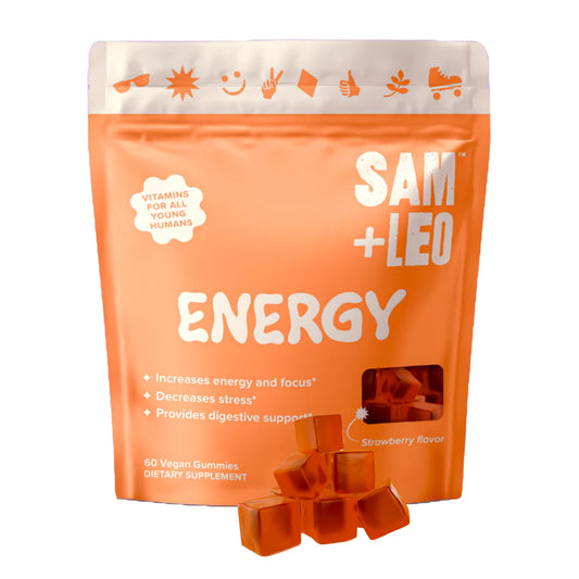 Gomitas SAM+LEO vitaminas b para niños sabor fresa