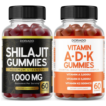 Gomitas Shilajit DORADO NUTRITION para bienestar hombre y mujer
