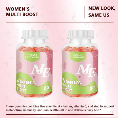 Gomitas multivitamínicas sin azúcar ni alérgenos para mujeres