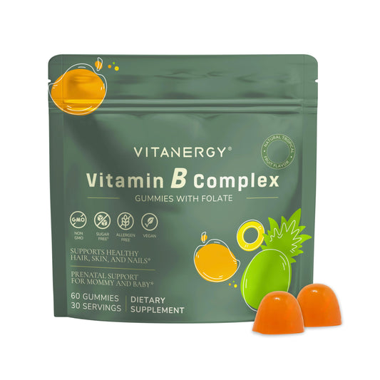 Gomitas sin azúcar complejo B Vitanergy para mujeres 60 unidades