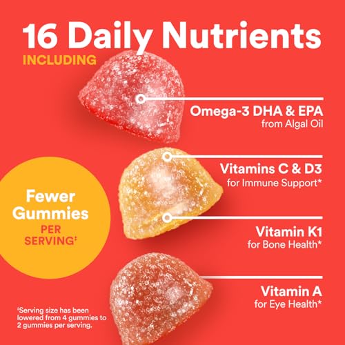 Gomitas SmartyPants para niños sabores de limón y naranja