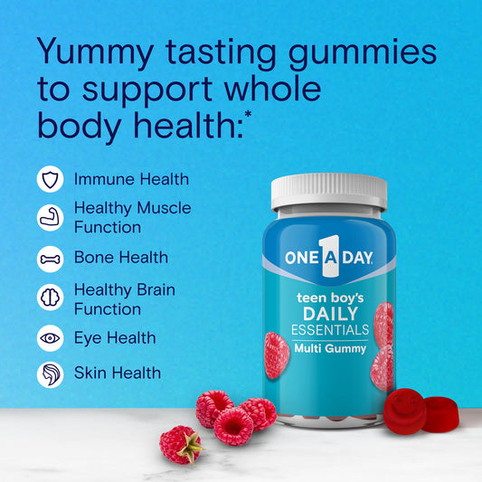 Suplementos de gomitas para la salud integral de adolescentes, ONE A DAY.