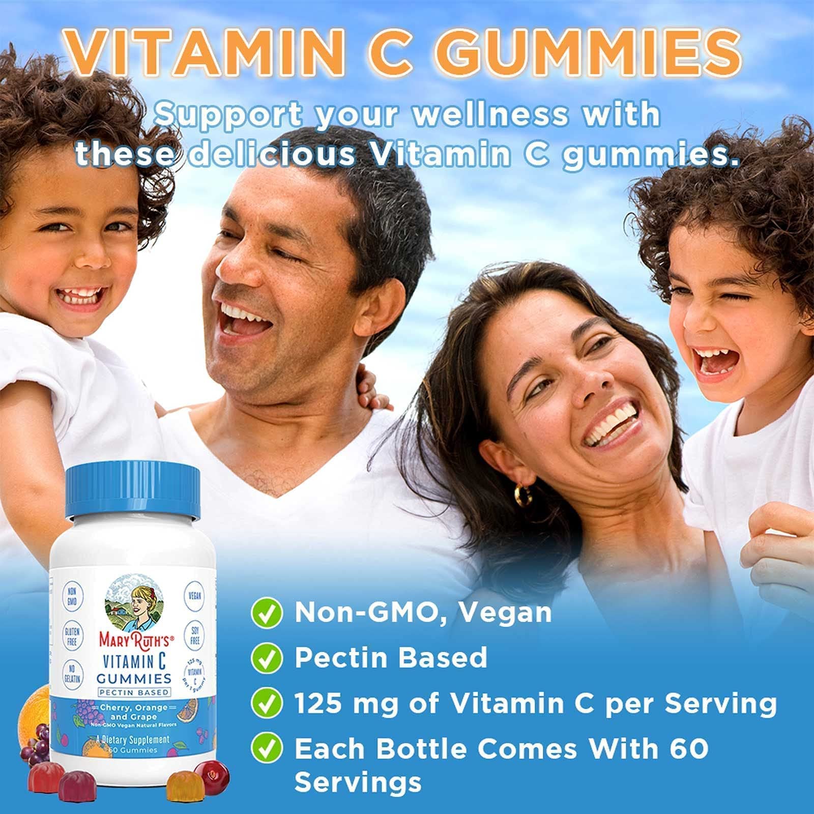 gomitas suplementos vitamina C sabor a fruta
