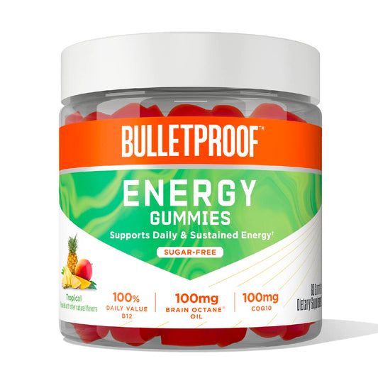 Gomitas tropicales sin azúcar Bulletproof Energía 60 pzas