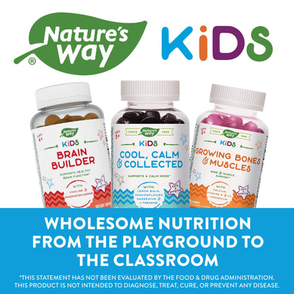 Varias gomitas Nature's Way, diferentes sabores y beneficios.