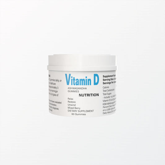 Gomitas veganas LOCRED Ashwagandha Vitamina D sabor Mixed Berry