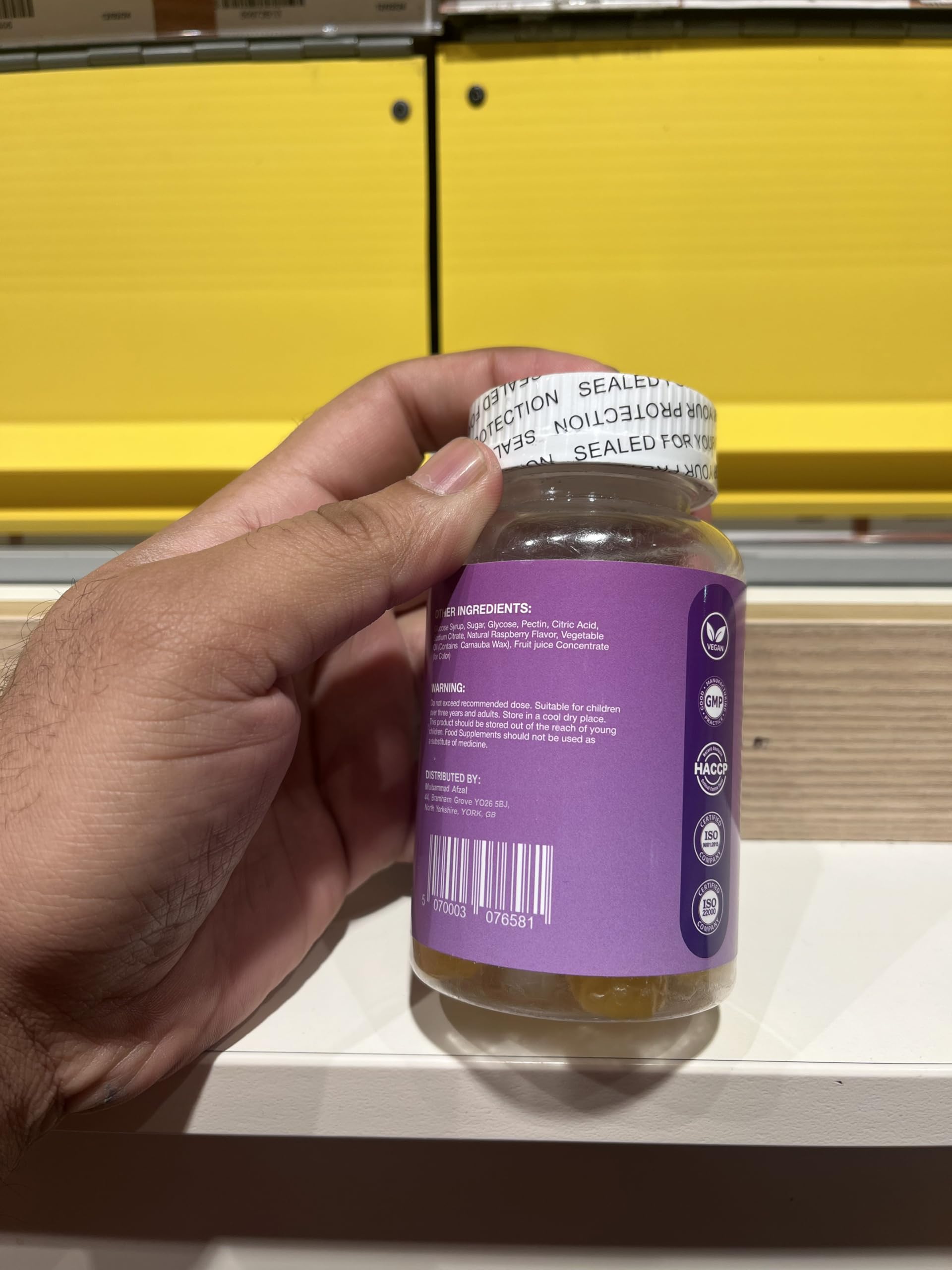 Gomitas veganas sabor arándano Power Grain biotina extra fuerte