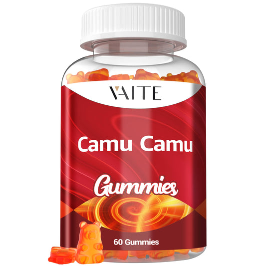 Gomitas veganas de camu camu con vitamina C y antioxidantes
