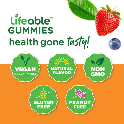 Gomitas veganas Lifeable B complejo para niños