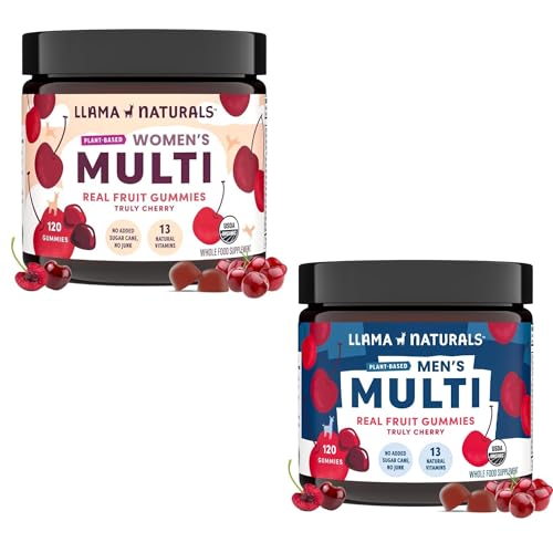 Gomitas veganas orgánicas con vitaminas y sabor a cereza