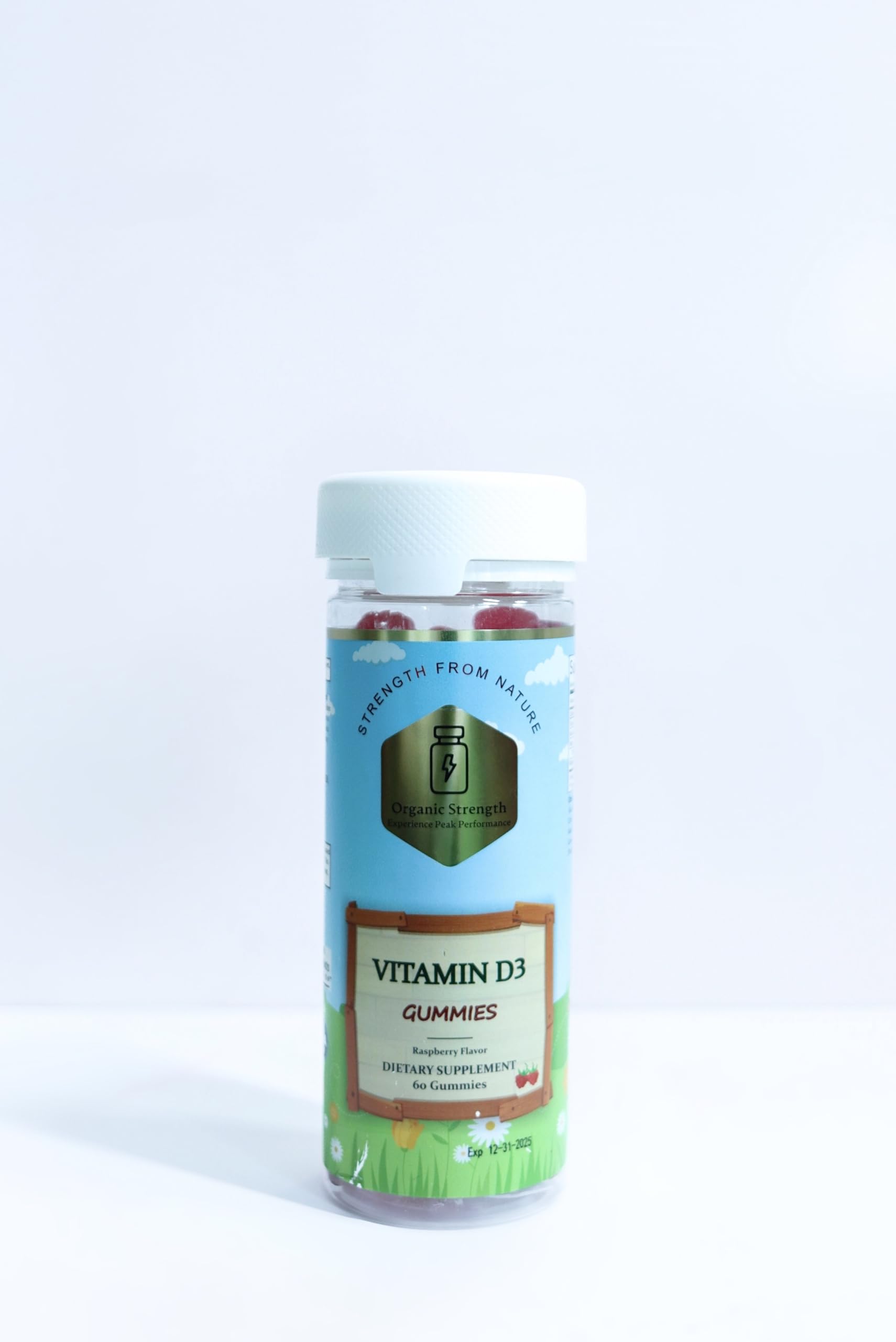 Gomitas veganas con vitamina D3 125mcg Organic Strength
