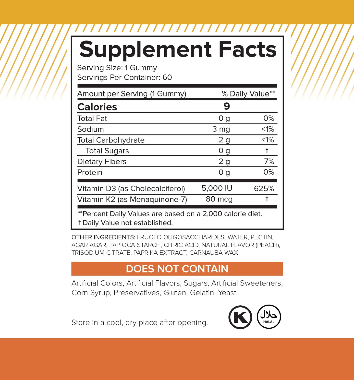 Gomitas veganas vitamina d3 k2 con alta absorción