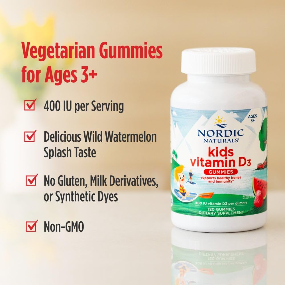 Gomitas vegetarianas Nordic Naturals vitamina d3 para niños