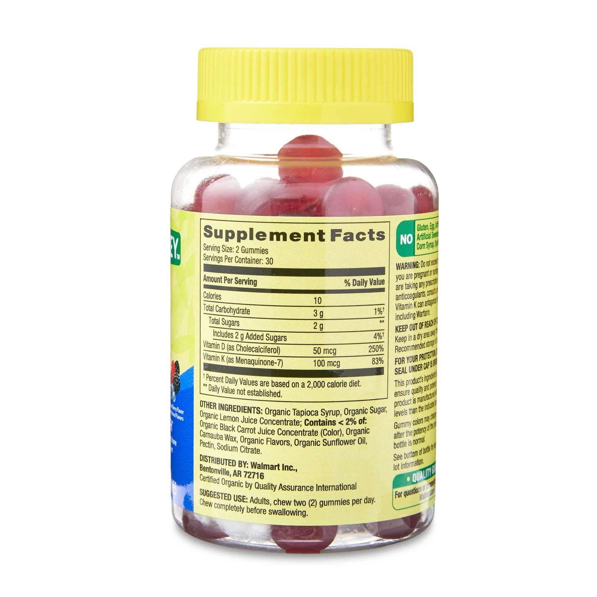 Gomitas vegetarianas vitamina k2 d3 para adultos fusion shop
