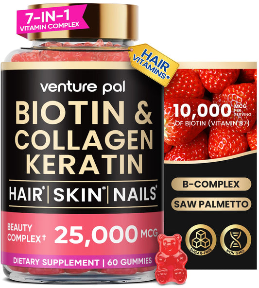 Gomitas Venture Pal Biotina 10000mcg para cabello
