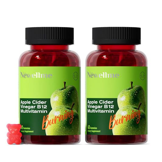 Gomitas de vinagre de manzana NEWELLME, 120 unidades